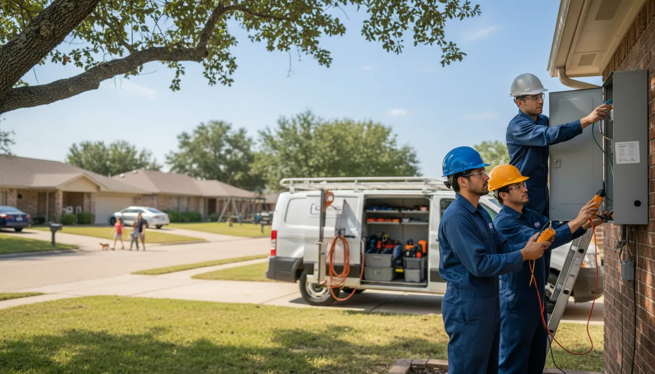 Certified electrician providing emergency electrical services in Hosston, LA